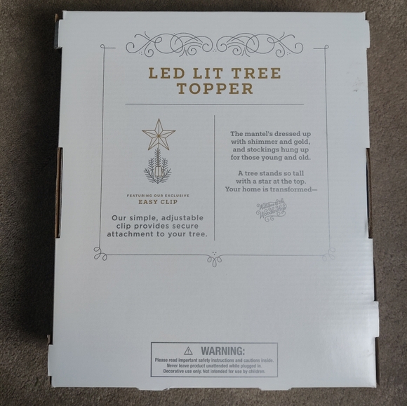 Led Lit Tree Topper Wondershop - Picture 2 of 2